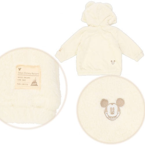 90cm 嬰兒連帽外套 Winter Fluffy Item At Disneyland