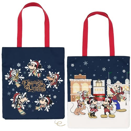 Mickey & Friends Tote Bag Dazzling Christmas in New York！