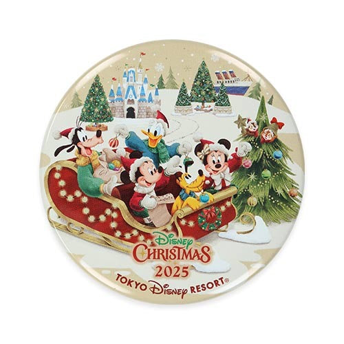 圓形扣針 Holly Jolly Christmas