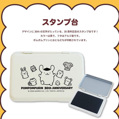 日本郵局限定 x Sanrio | 布甸狗30週年限定鏡餅公仔/ 掛飾/ 郵票集/ 印台/ 日期印/ 膠墊