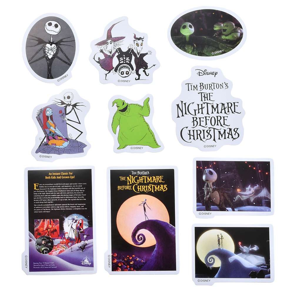 Jack VHS Sticker Set TIM BURTON'S THE NIGHTMARE BEFORE CHRISTMAS