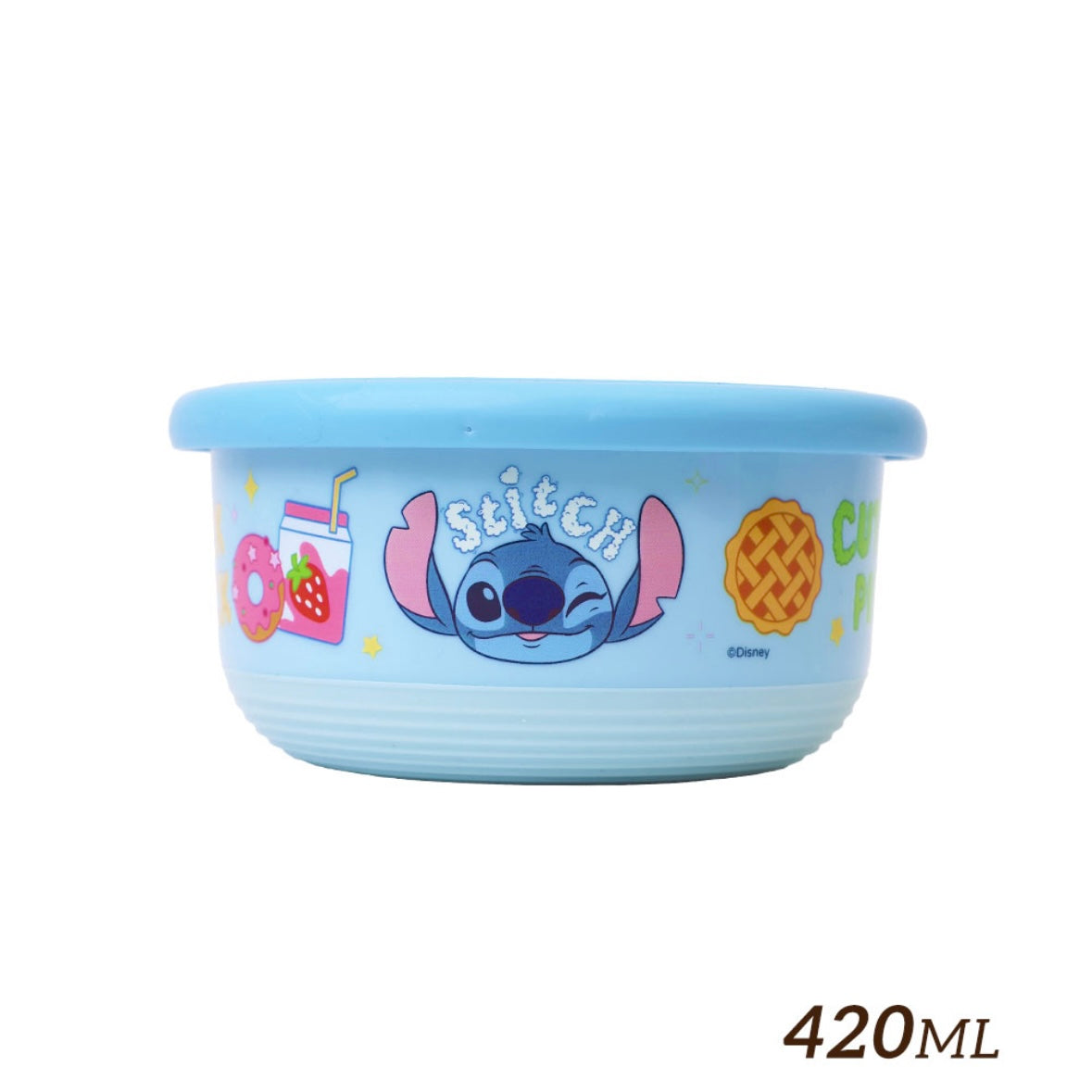 台灣 Stitch 不鏽鋼雙層隔熱碗 420ml