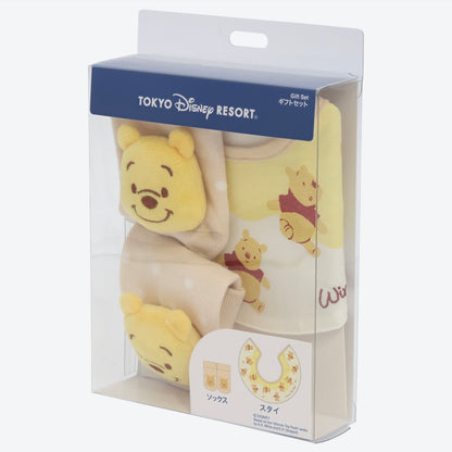 東迪｜Pooh - 口水肩 & 襪仔 Baby Gift Set