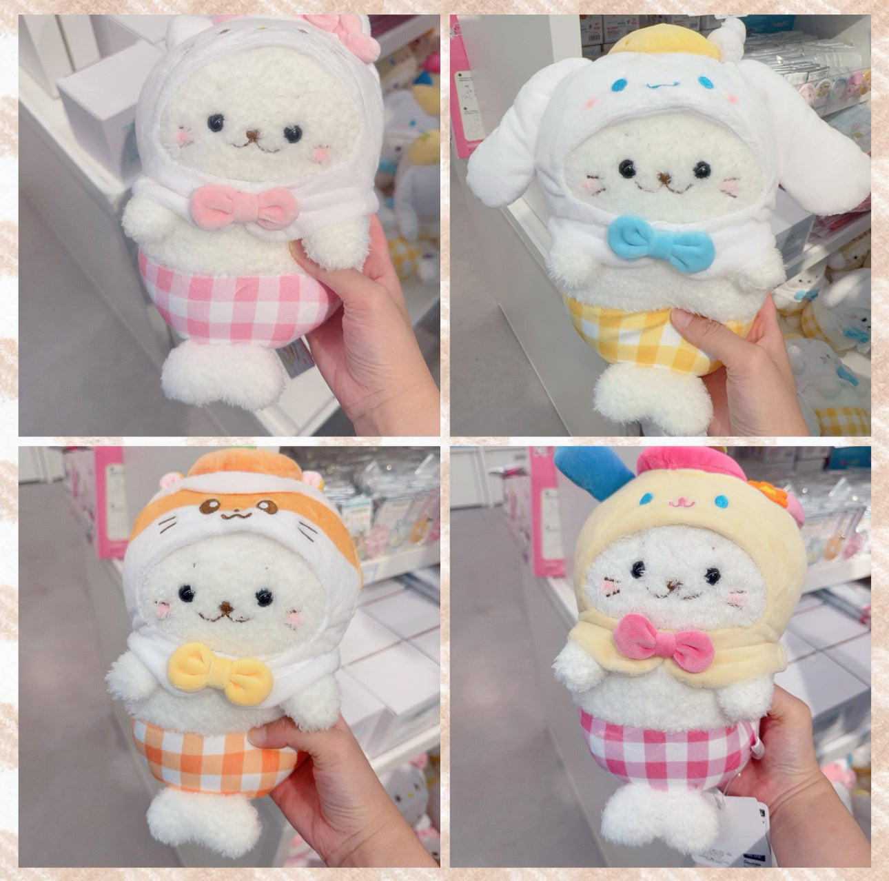 Shirotan x Sanrio | Kitty/ 玉桂狗/ CK鼠/ Usahana 公仔