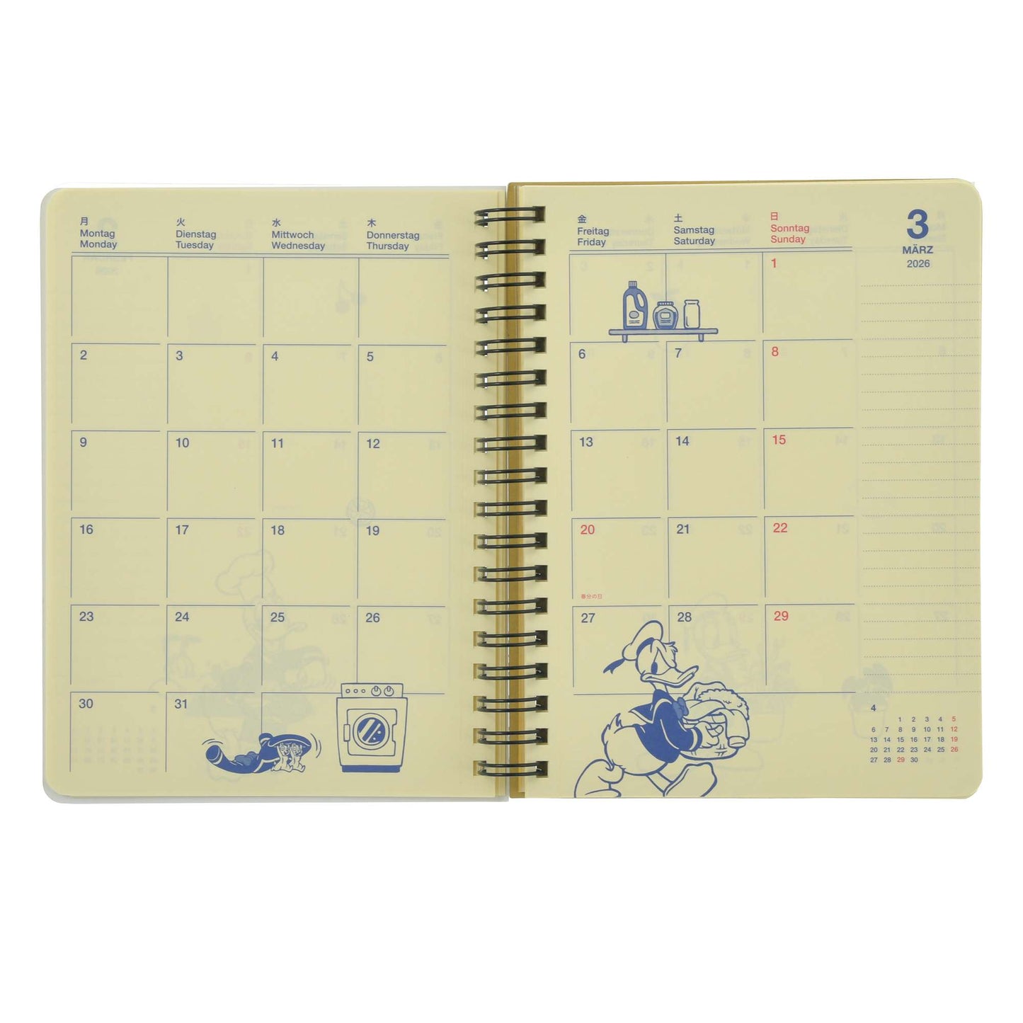 Donald Rollbahn Schedule Book CALENDARS ＆ ORGANIZERS 2026