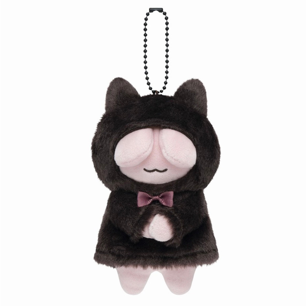 小白虎與黑虎蝦 |  扮貓公仔匙扣