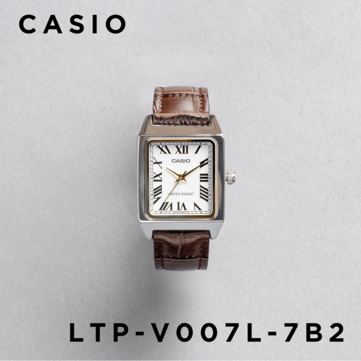 CASIO | LTP-V007L 方型復古皮帶手錶 7色