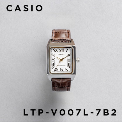CASIO | LTP-V007L 方型復古皮帶手錶 7色