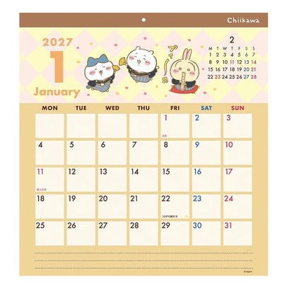 Chiikawa| 小可愛 掛牆月曆 27CL-72 Calendar 2027