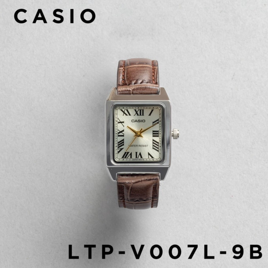 CASIO | LTP-V007L 方型復古皮帶手錶 7色