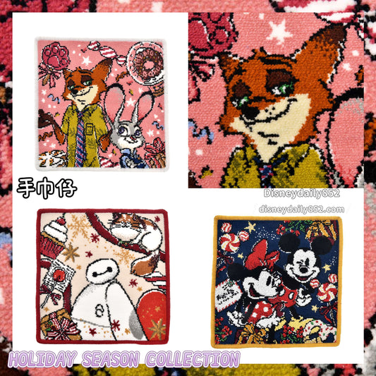 Baymax/ Zootopia/ Mickey & Minnie 手巾仔 - HOLIDAY SEASON COLLECTION