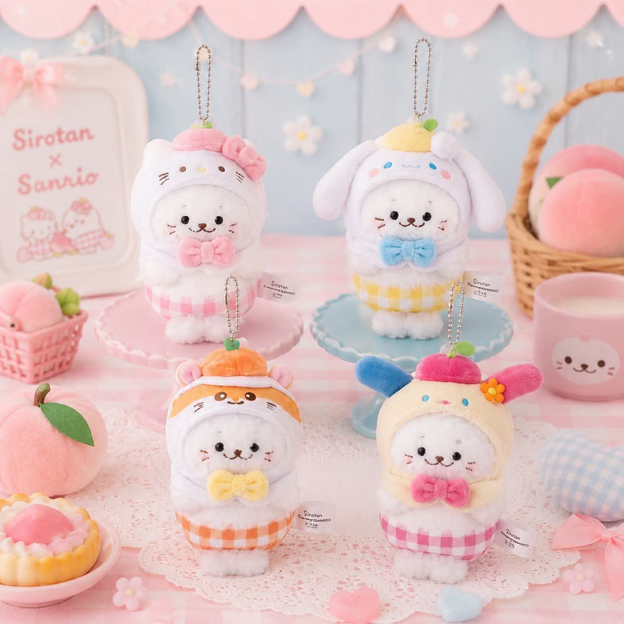 Shirotan x Sanrio | Kitty/ 玉桂狗/ CK鼠/ Usahana 公仔掛飾