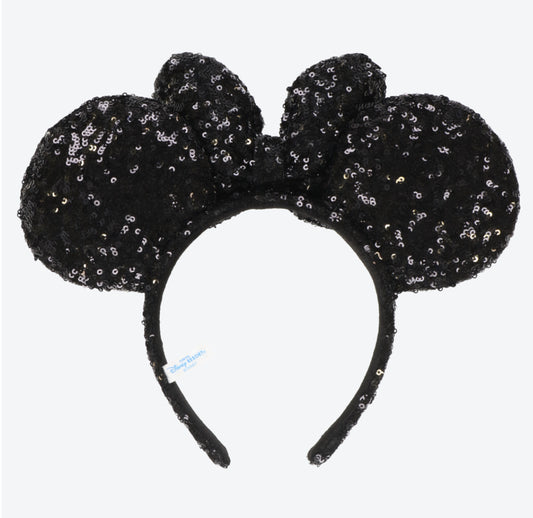 Minnie 黑色珠片頭箍