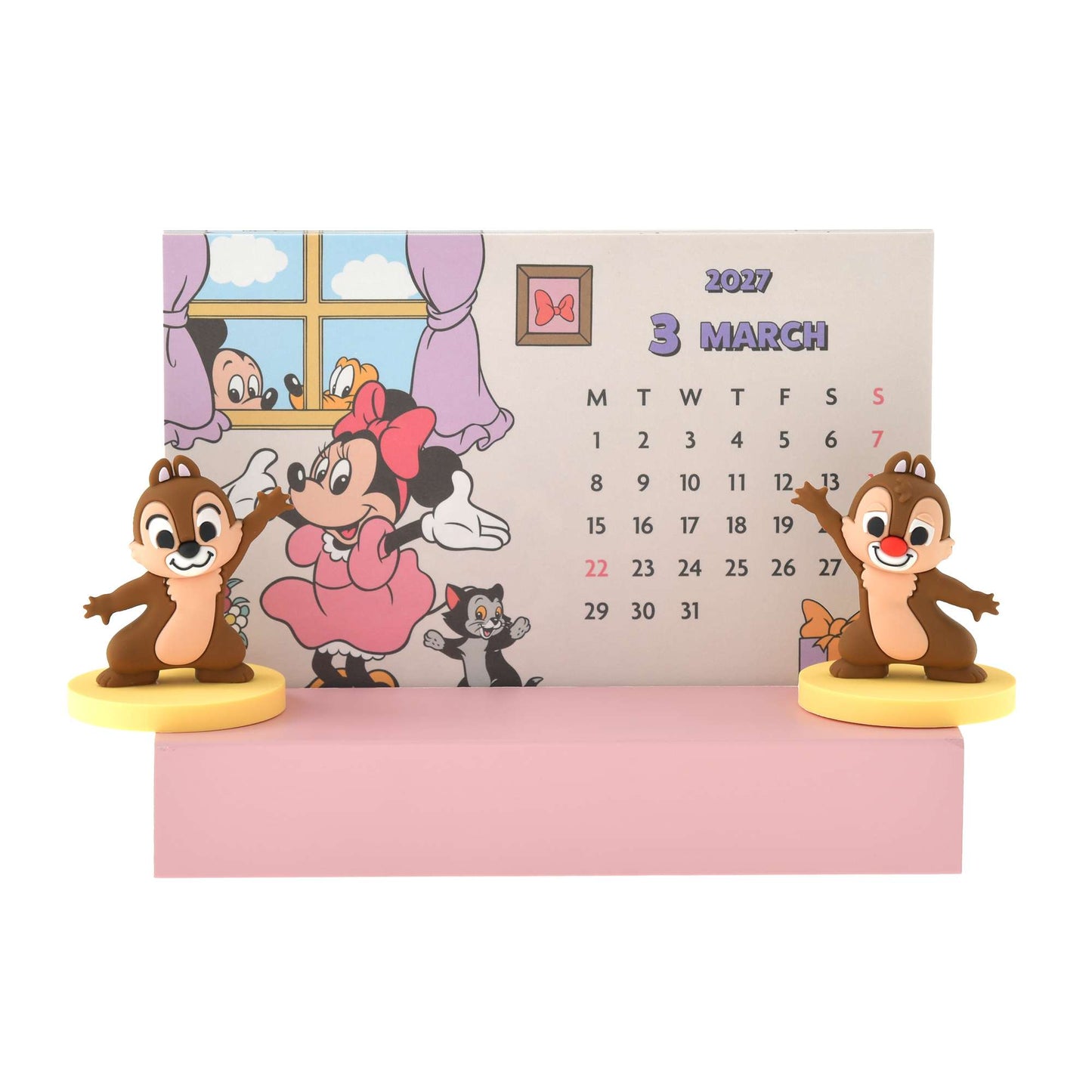 Mickey & Friends 坐枱月曆擺設 CALENDAR ＆ ORGANIZER 2027