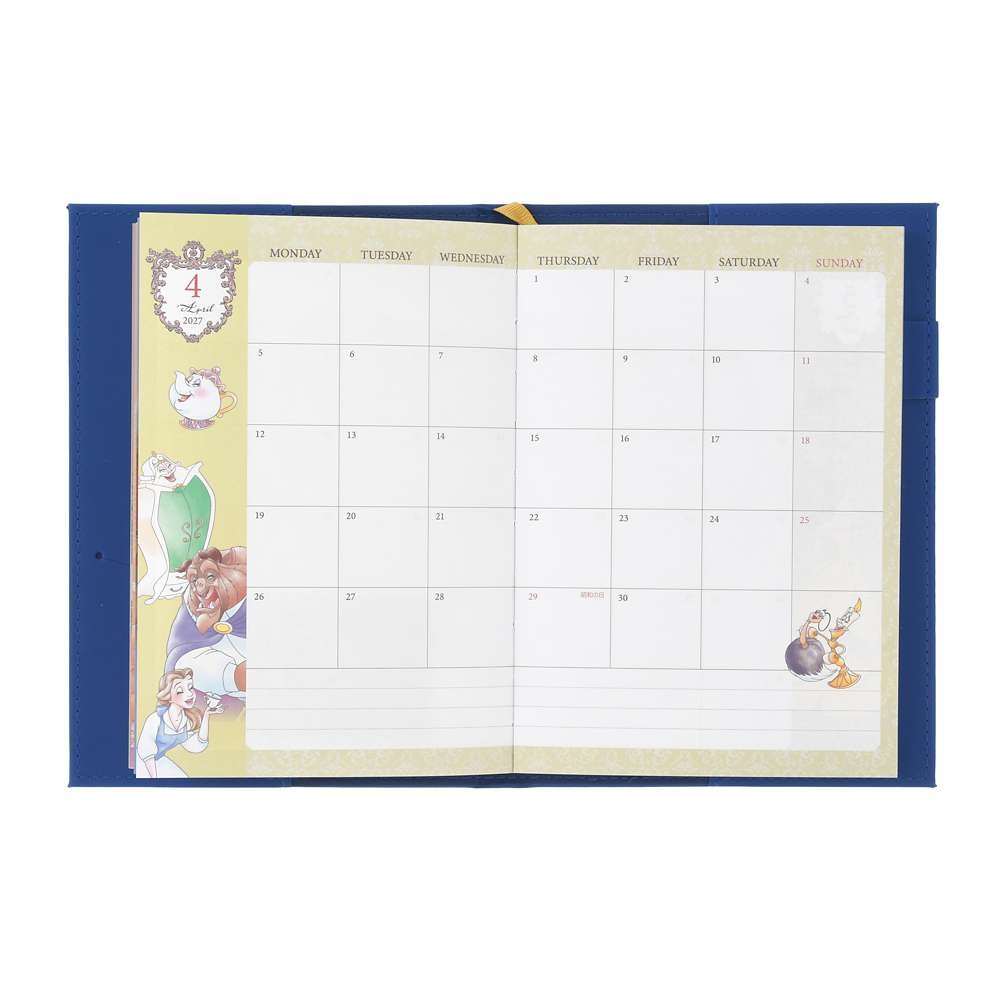 Beauty & The Beast 月週間 B6 Schedule|CALENDAR ＆ ORGANIZER 2027