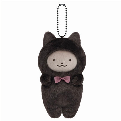 小白虎與黑虎蝦 |  扮貓公仔匙扣