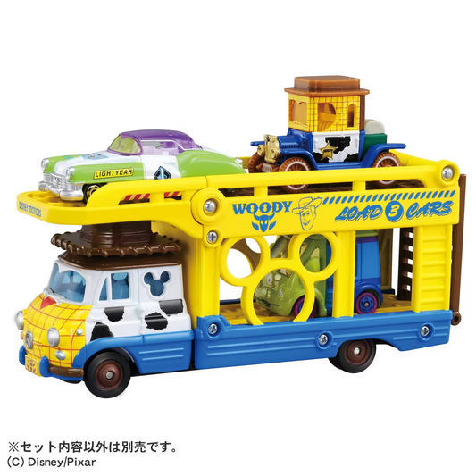 Tomica 玩具車 | Toy Story 5｜Woody貨車 *可放3架車，圖中小車需另外購買