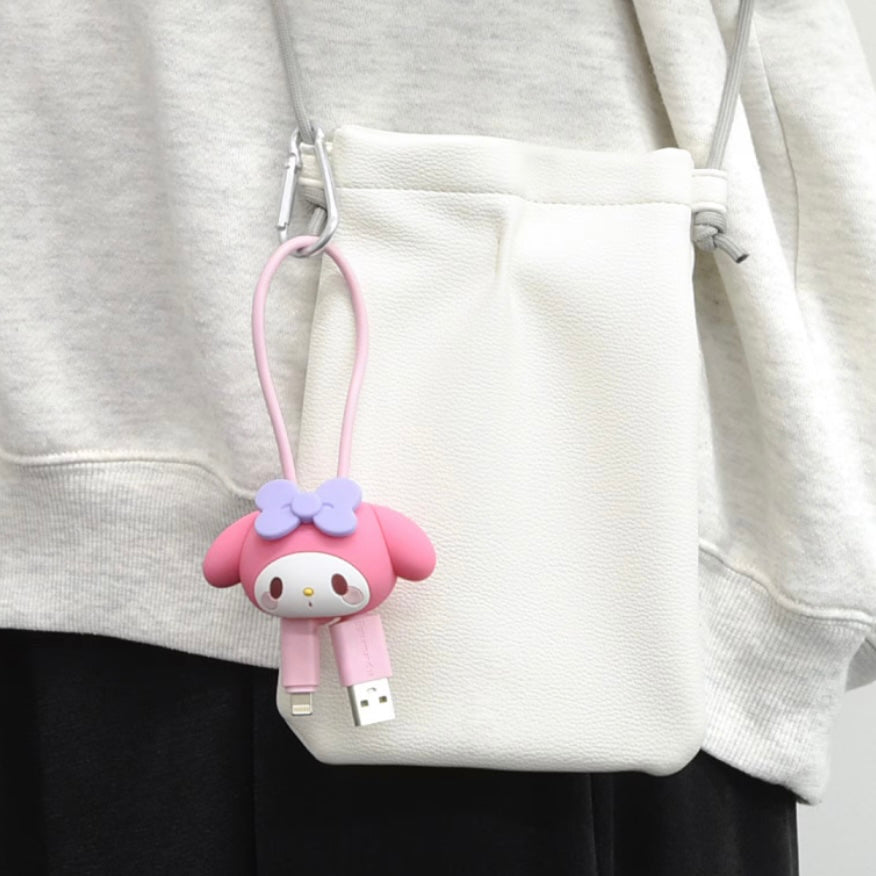 Kuromi/ Melody/ Kitty/ 玉桂狗  - Sanrio 系列 便携萬用充電線 (Lighting/ Type-C)