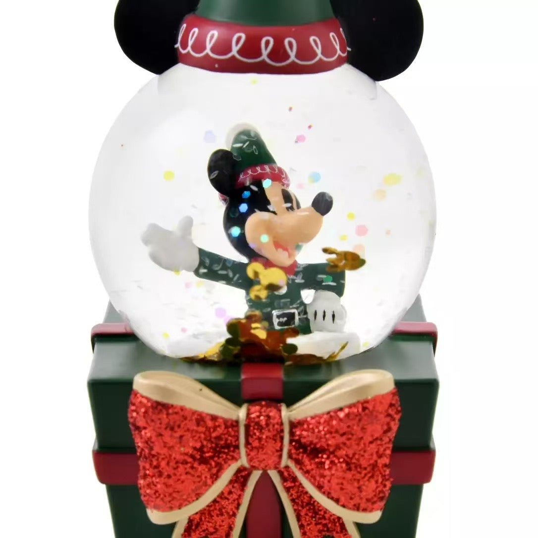 Disney Store Christmas 2024 Mickey 水晶球擺設