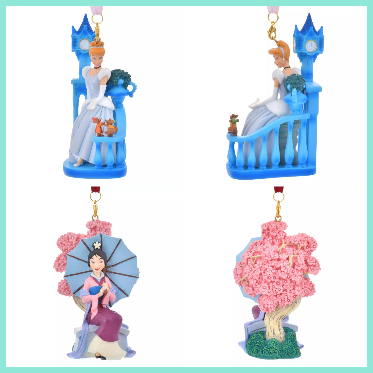 Cinderella/ 花木蘭 聖誕吊飾 Disney Ornament 2024