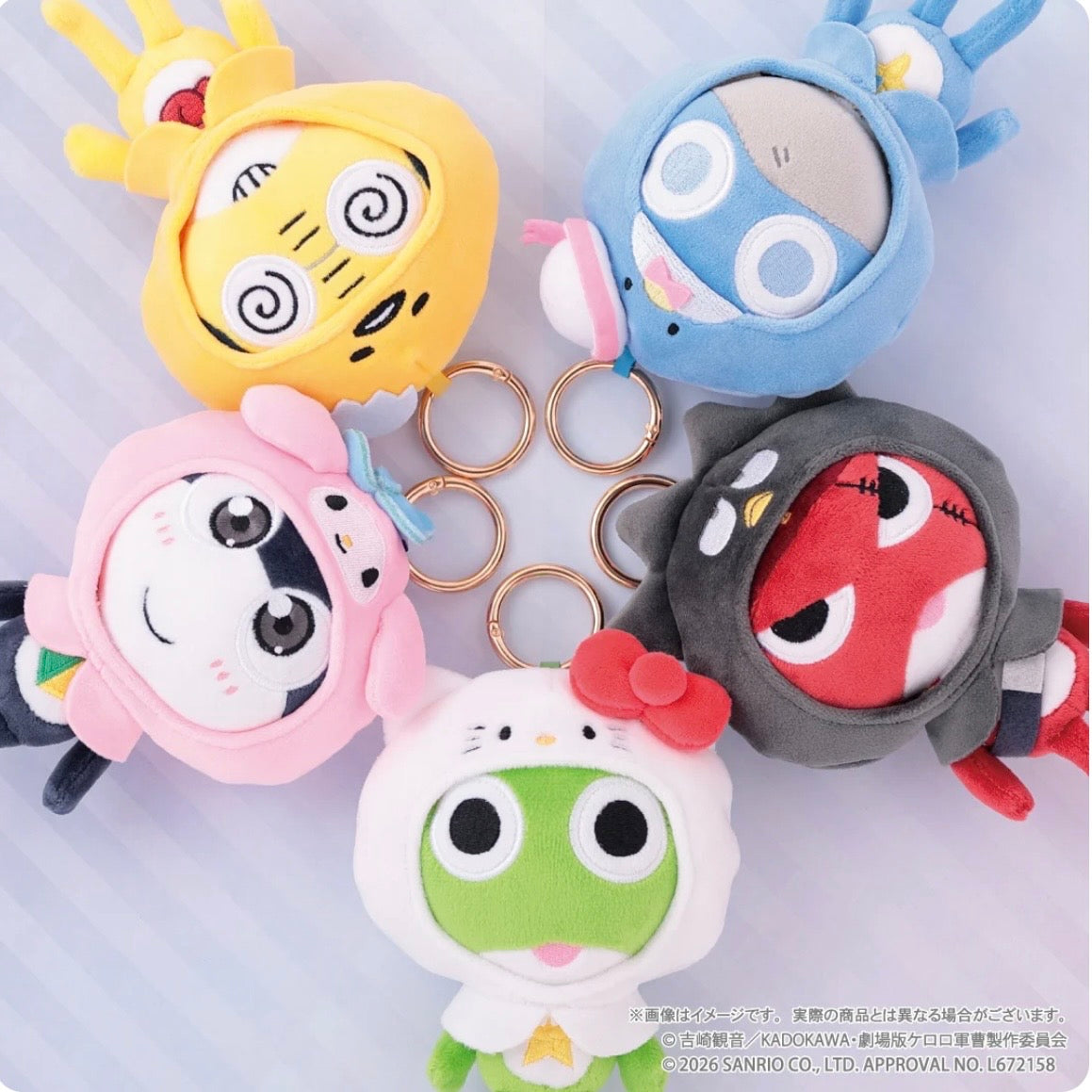 Sanrio x Keroro軍曹 第3彈 公仔掛飾 18/8截單