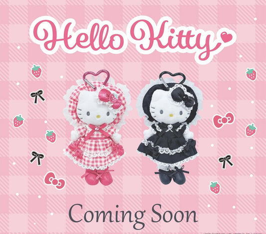 12月下旬 Kitty Lolita 長腿掛飾 （黑/ 粉紅）