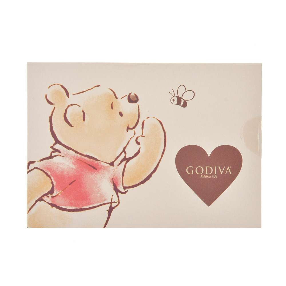 DISNEY VALENTINE  Pooh GODIVA 朱古力連Pouch