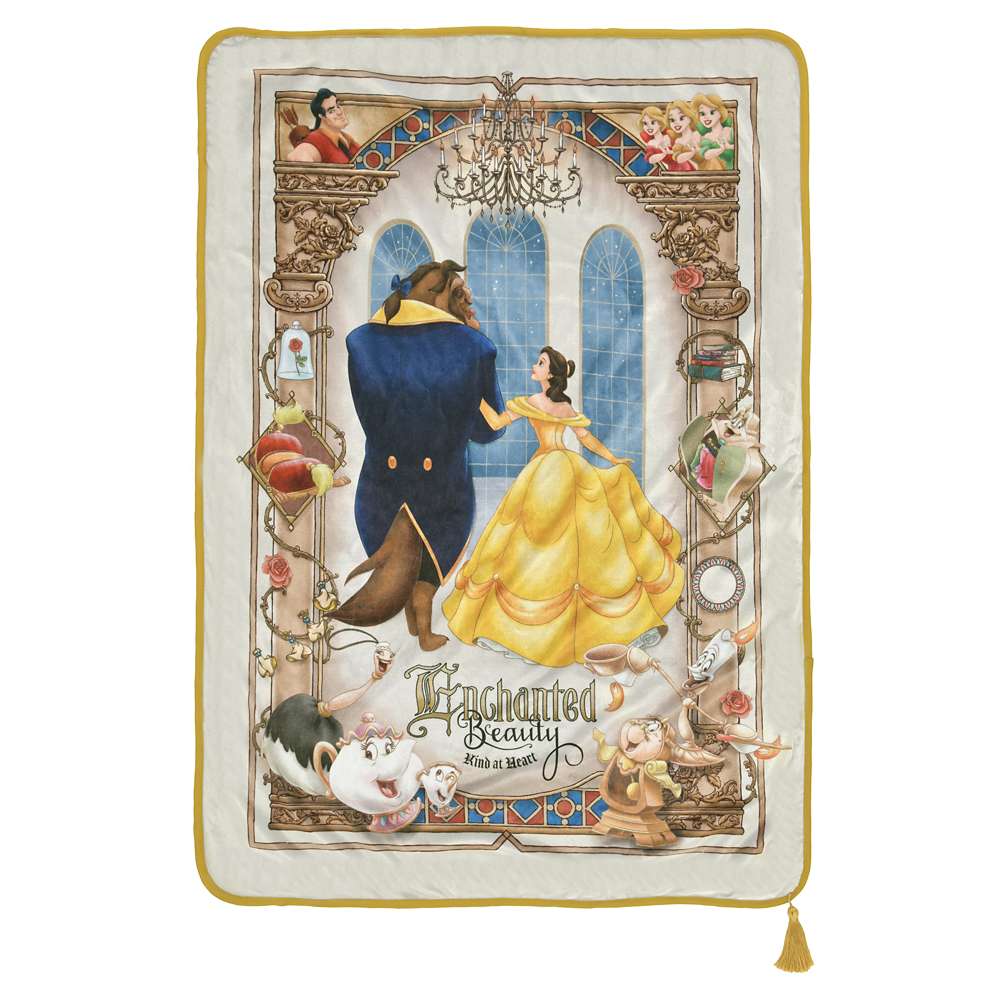 雙面毛毯 70x100cm｜DISNEY ANIMATION BEAUTY AND THE BEAST 35TH ANNIVERSARY