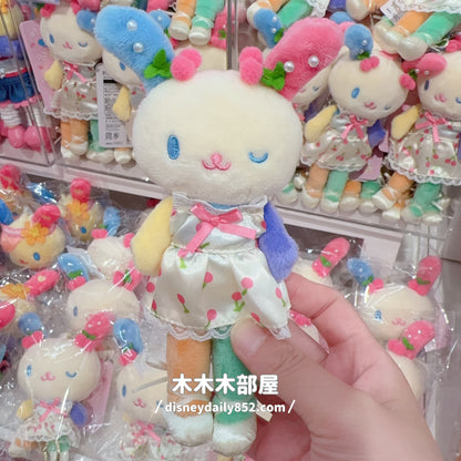 Sanrio | Usahana 彩虹兔 長腿牛仔裙/ 車厘子裙掛飾