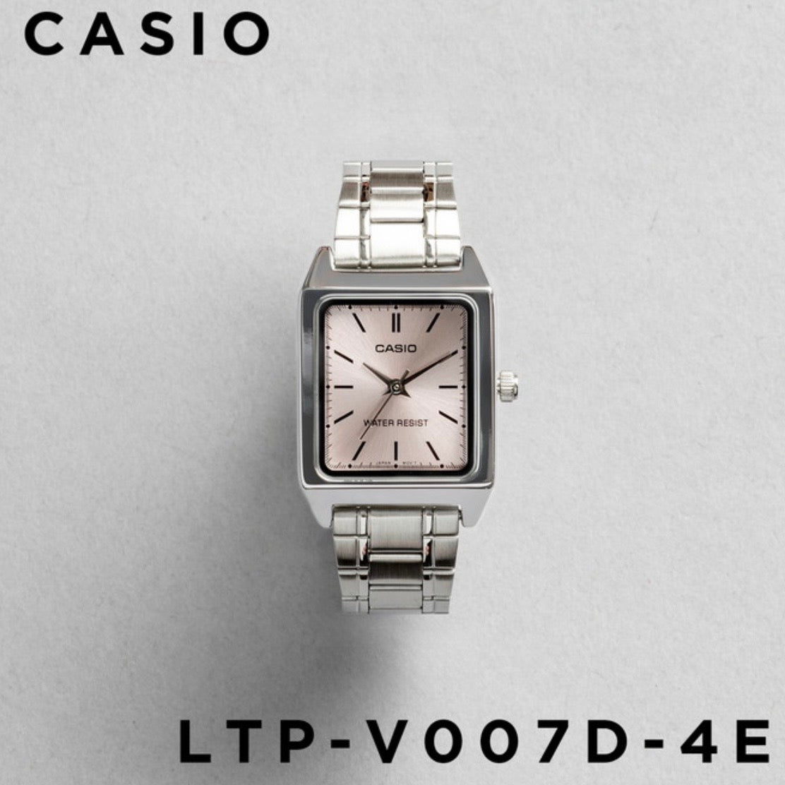 CASIO | LTP-V007  女裝鋼錶 10色