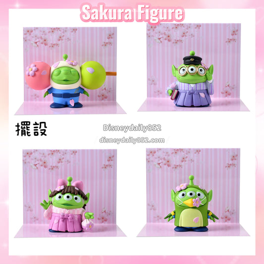 三眼仔 團子/ 粉紅色長髮/ 紫色戴眼鏡/ 扮鳥 擺設 櫻花擺設 ｜ Sakura Figure