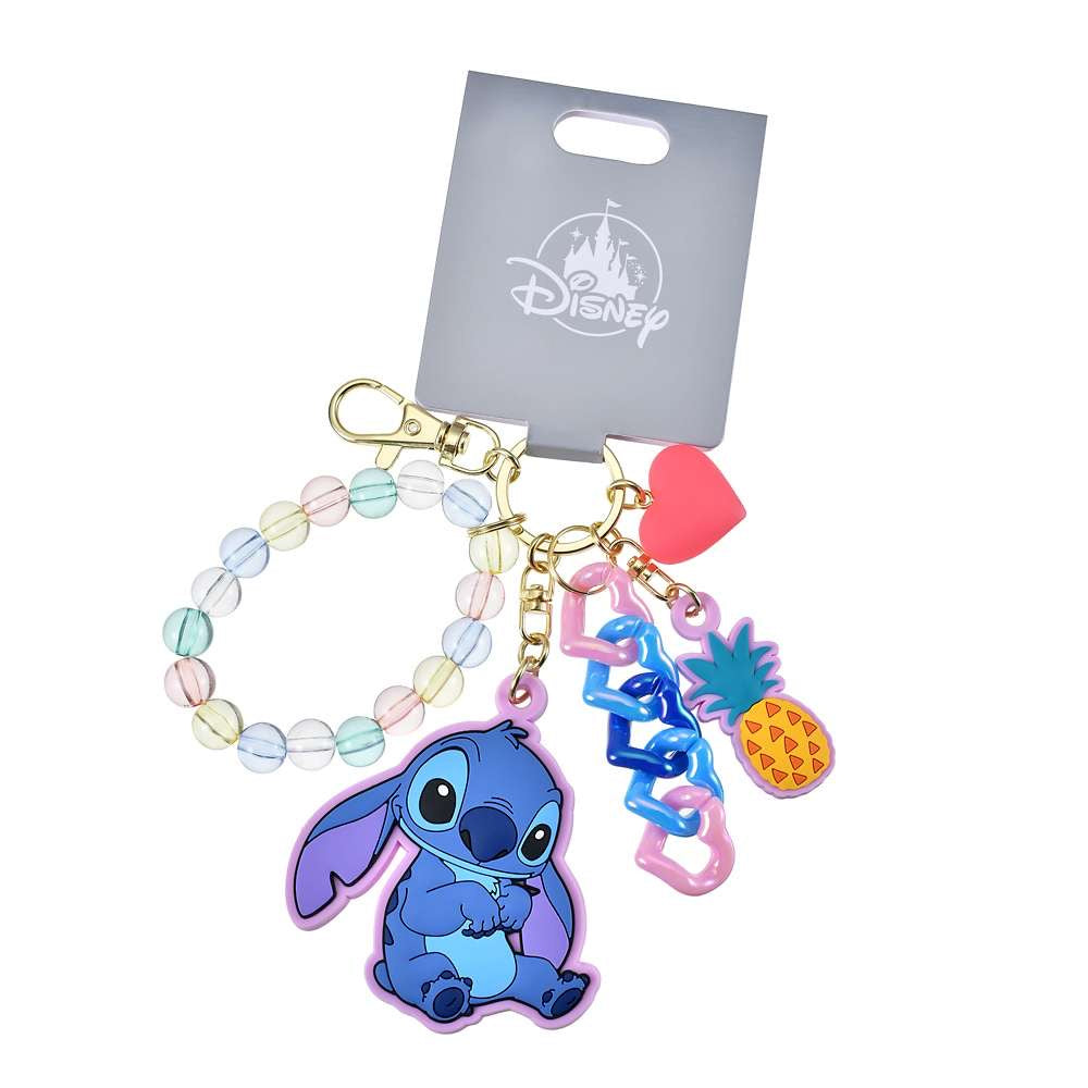 Key chain Fes  三眼仔/ Baymax/ Donald/ Stitch 珠鏈心心匙扣