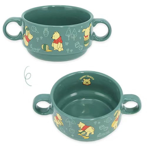 雙耳碗 (綠色) - Pooh’s Hunny Hearted