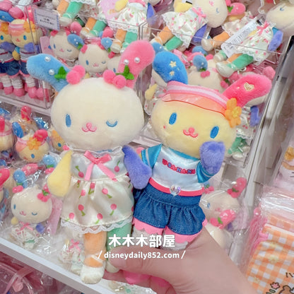 Sanrio | Usahana 彩虹兔 長腿牛仔裙/ 車厘子裙掛飾