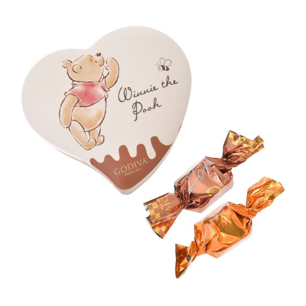 DISNEY VALENTINE  Pooh GODIVA 心形朱古力禮盒