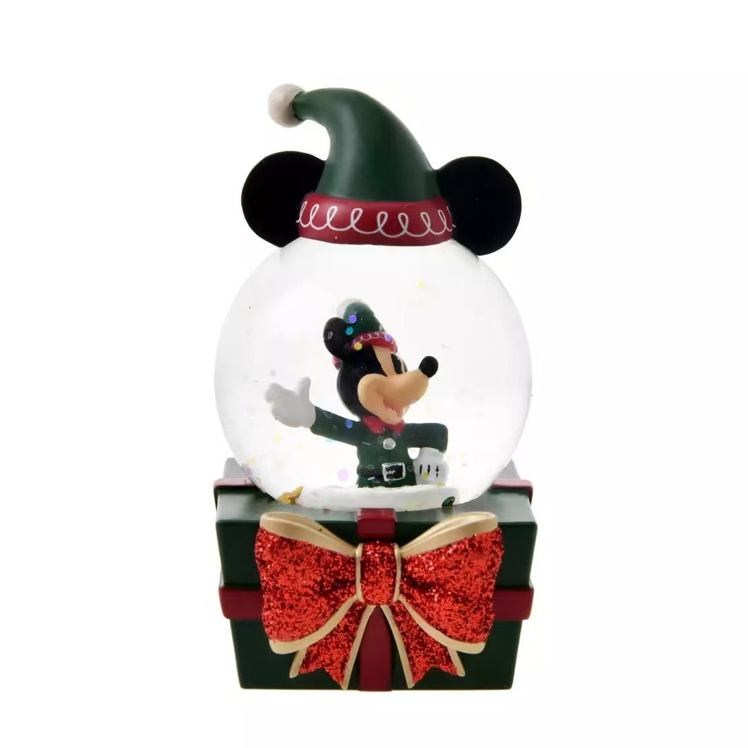 Disney Store Christmas 2024 Mickey 水晶球擺設