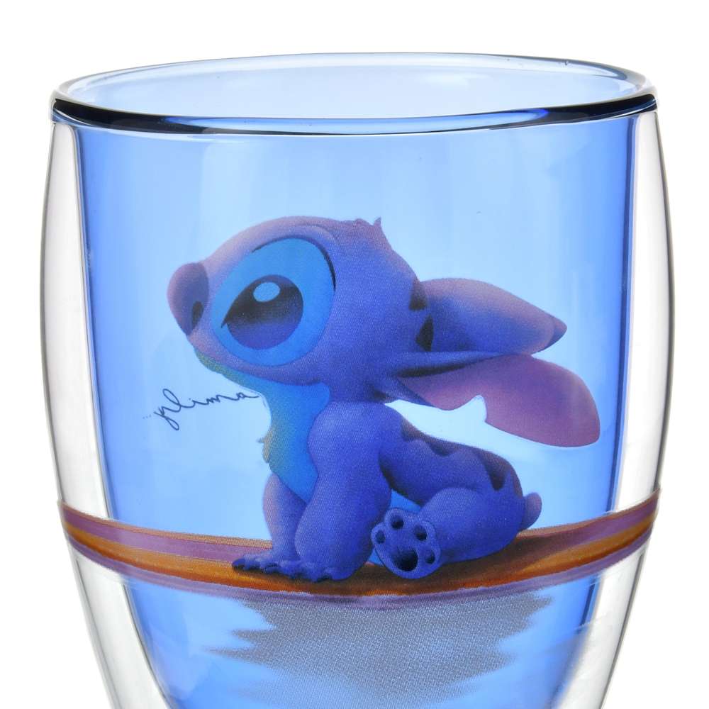 Stitch 雙層玻璃杯 Shiny Disney Stitch Day Collection