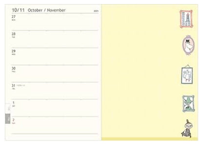 Moomin - 阿美 2025年手帳 B6 月間 週間 Schedule *粉紅底