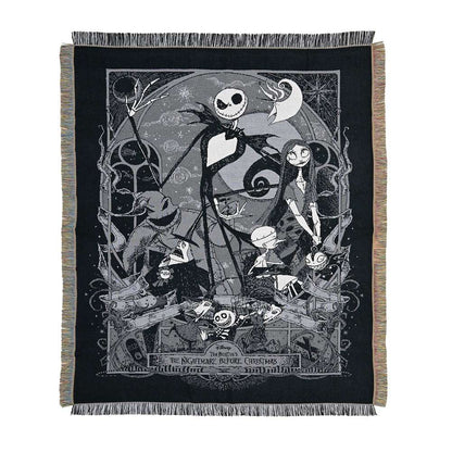 刺繡毛毯｜TIM BURTON'S THE NIGHTMARE BEFORE CHRISTMAS