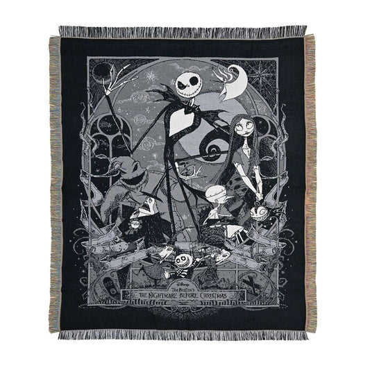 刺繡毛毯｜TIM BURTON'S THE NIGHTMARE BEFORE CHRISTMAS