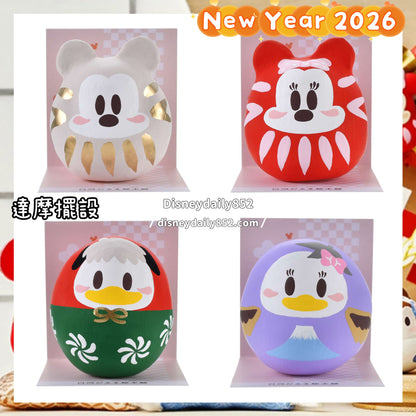Mickey/ Minnie/ Donald/ Daisy 達摩擺設｜ New Year 2026