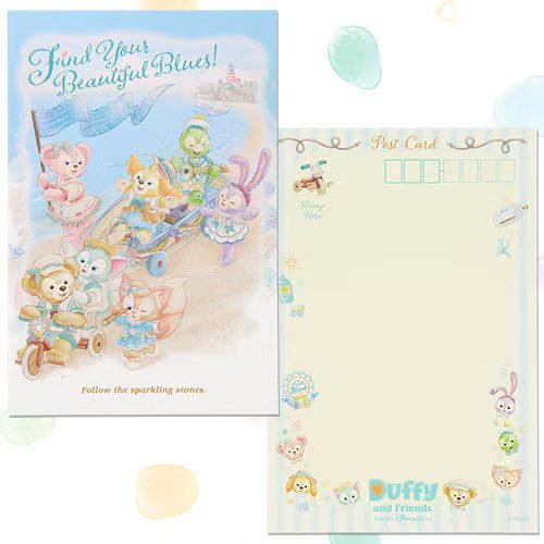 Postcard & Sticker Set - DISNEYSEA 25TH Find Your Beautiful Blue