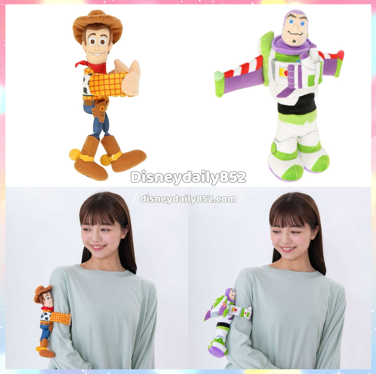 Woody/ Buzz 攬手臂公仔