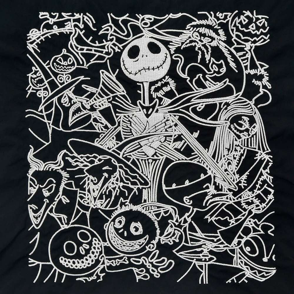 刺繡摺疊環保袋 - TIM BURTON'S THE NIGHTMARE BEFORE CHRISTMAS