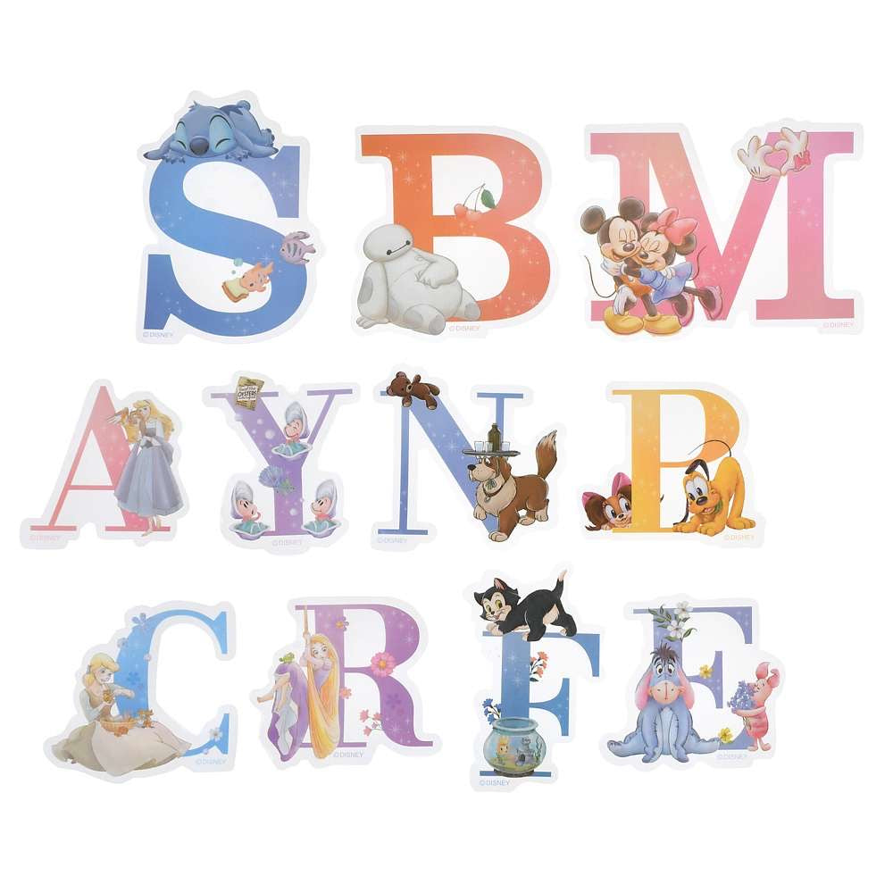 Disney 字母合集 大貼紙套裝