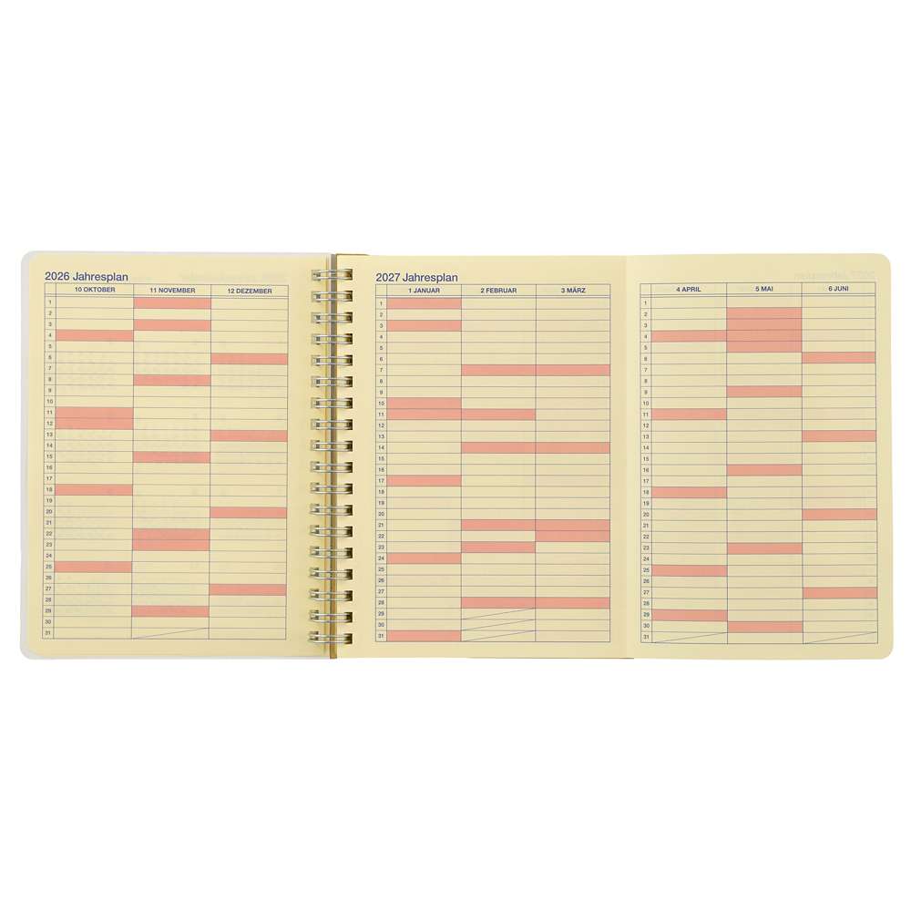 Ariel Rollbahn Diary 月間 Schedule|CALENDAR ＆ ORGANIZER 2027