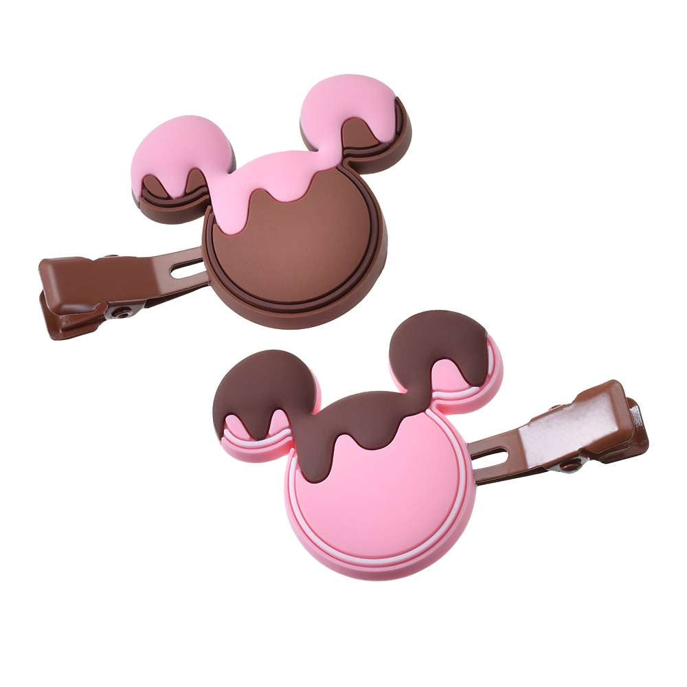 Mickey & Minnie/ Stitch & Angel/  Chip & Dale/ Mickey朱古力 髮夾set ｜ Full of love