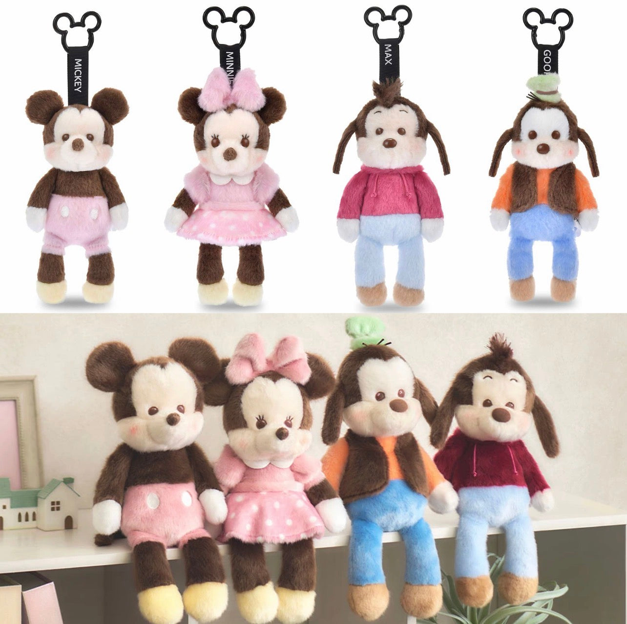 Mickey/ Minnie/ Goofy/ Max PALNUI 公仔/ 匙扣