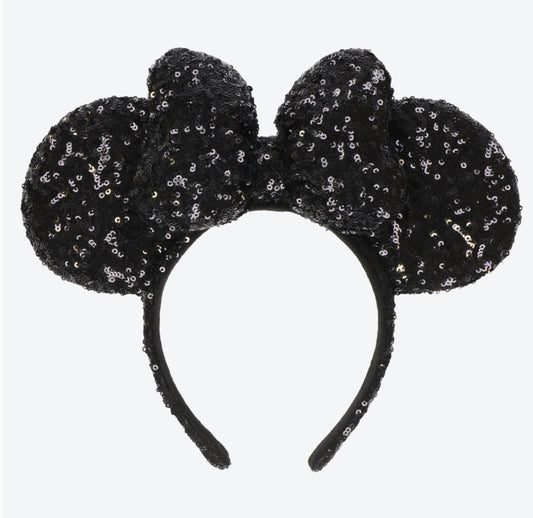 Minnie 黑色珠片頭箍