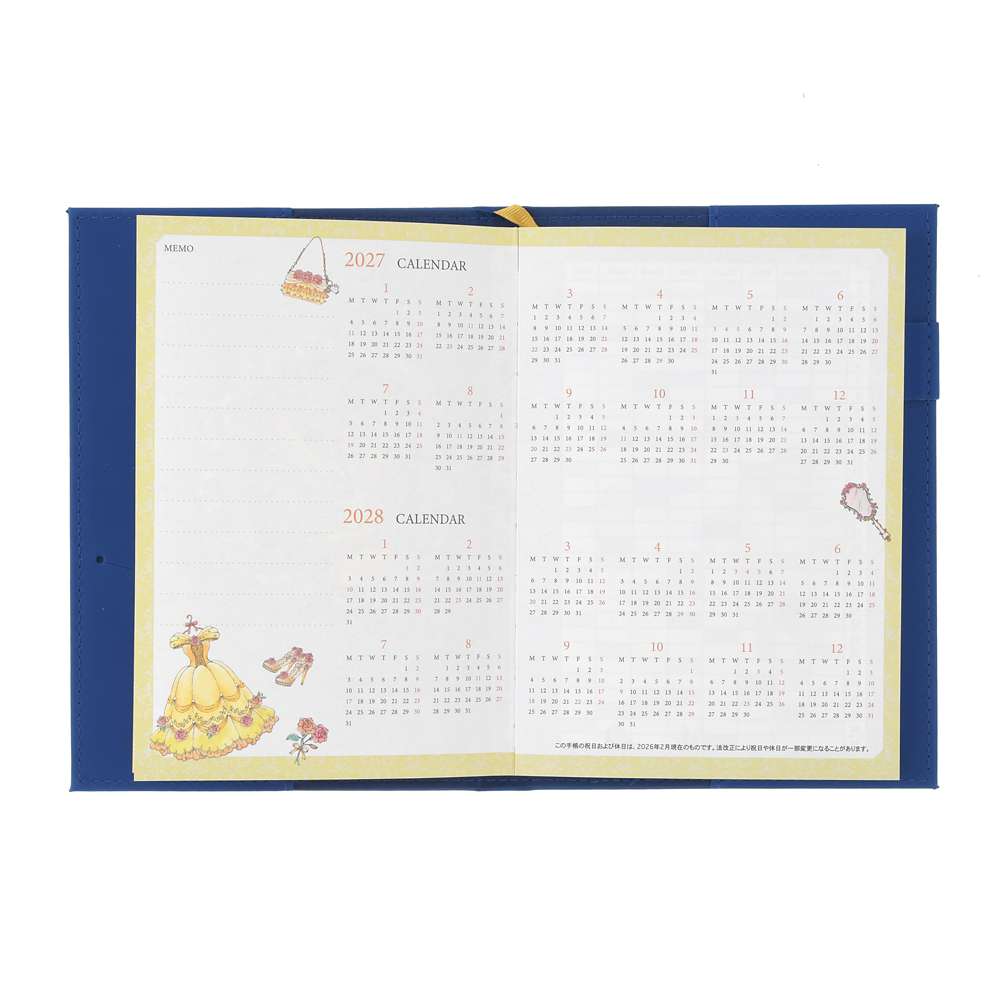 Beauty & The Beast 月週間 B6 Schedule|CALENDAR ＆ ORGANIZER 2027
